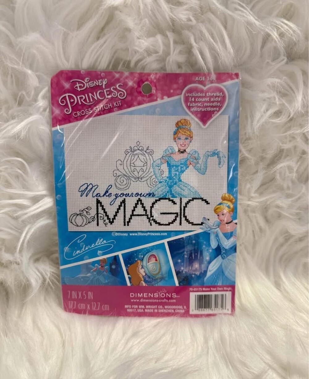 Disney Princesses Cinderella Princess Cross Stitch Sewing Kit